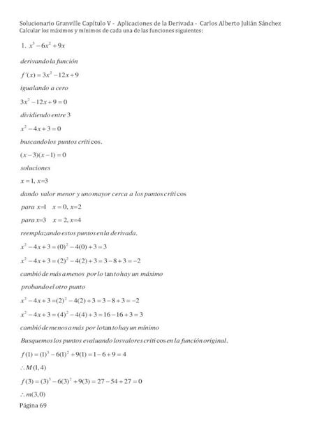 PDF Máximos y Mínimos Aplicaciones de la derivada Calculo Diferencial E Integral