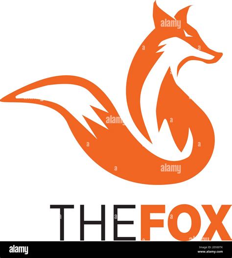 Fox Logo Design Icon Vector Illustration Template Stock Vector Image