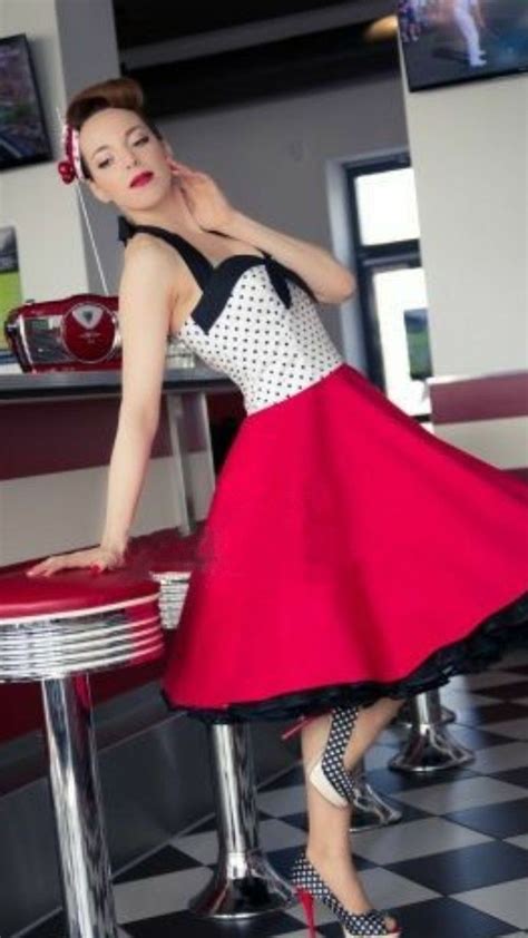 angelina red sailor dress vintage style pin up rockabilly knee high dress by ticci rockabilly