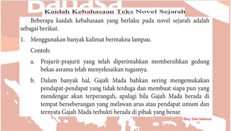 Materi Pembelajaran Teks Cerita Sejarah Atau Novel Zuhri Indonesia