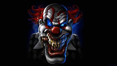 Evil Clown Artworks Skull Wallpaper And Evil Clowns