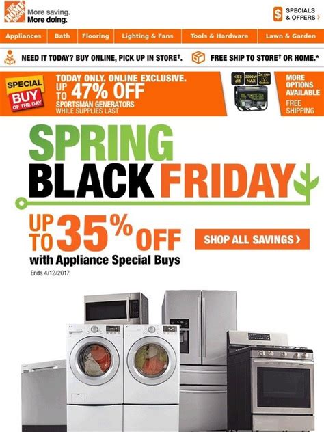 Home Depot Spring Black Friday Appliance Savings Are Here Milled