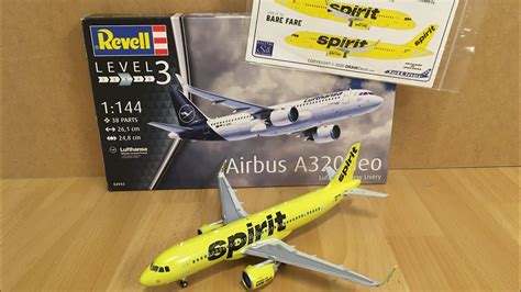 Assembly Revell 1 144 Scale Airbus A320neo Spirit Airlines Zocker J