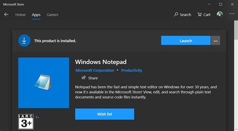 Windows 10 Notepad Added To Microsoft Store Only For Insiders