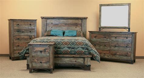 Rustic furniture beds and bedroom packages most people only dream about. LMT Rustic | CAM803 Urban Rustic Bedroom Set | Dallas ...