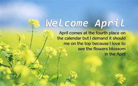 Welcome April Quotes Pictures April Quotes Picture Quotes April Images