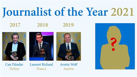 Who Is Your European Journalist Of The Year 2021 — Prix Europa