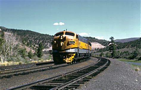 Transpress Nz Denver And Rio Grande Western F7 Locos At Bond Colorado 1966