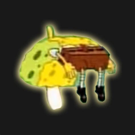 Spongebob Floating And Glowing Meme Meme T Shirt Teepublic