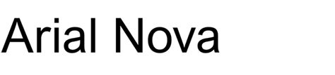 Arial Nova In Use Fonts In Use