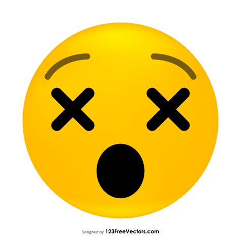 Dizzy Face Emoji Clipart