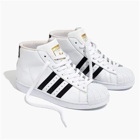 Madewell Womens Adidas Superstar Pro Model High Top Sneakers Size 85