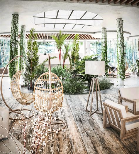 Go Tropical Hotel Lobby Design Behance