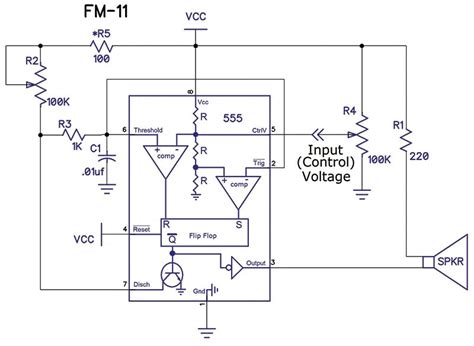 Voltage Controlled Oscillator 555