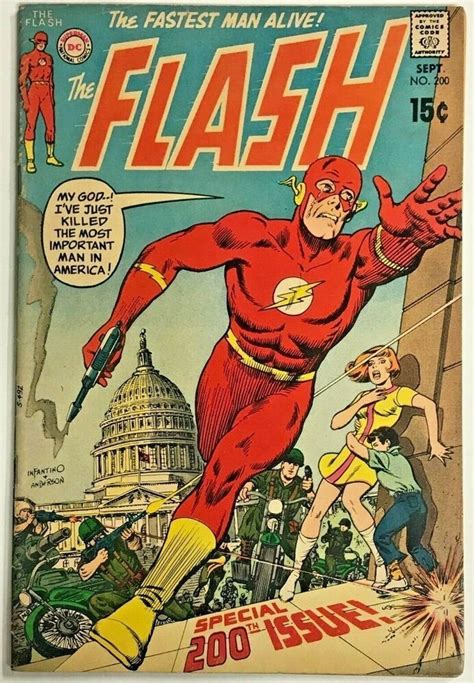 Flash200 Fn 1971 Dc Bronze Age Comics Flash Comic Book Comics