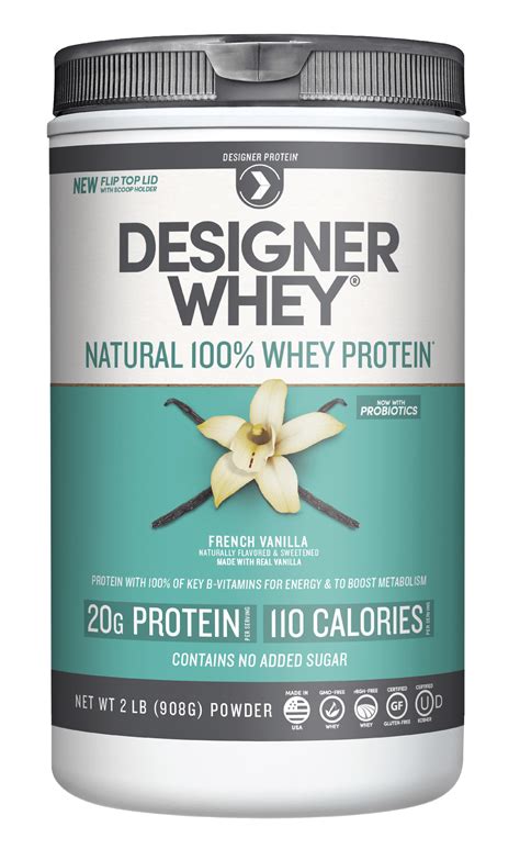 Designer Protein 100% Whey Protein Powder, French Vanilla, 20g Protein ...