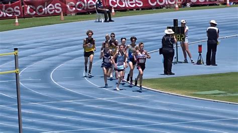 1500m u14 men final australian all schools championships wa athletics stadium perth 8 12 2019