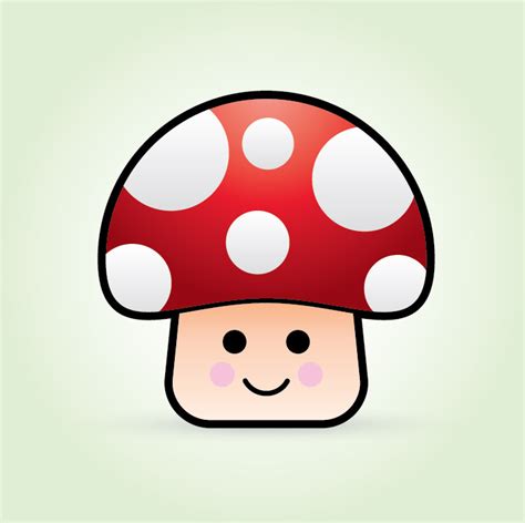How To Create A Cute Vector Mushroom Character