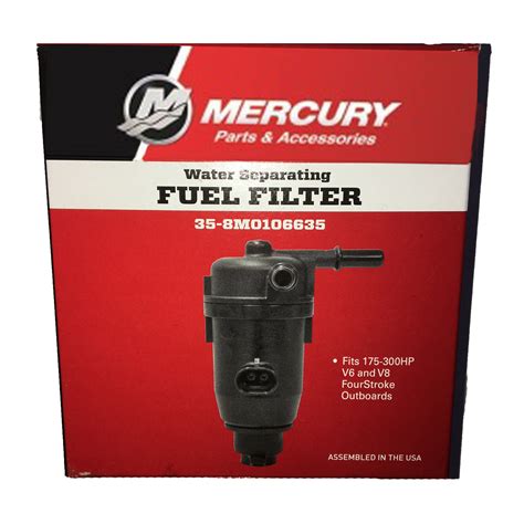 Mercury Water Separating Fuel Filter 35 8m0106635 Brisbane Marine