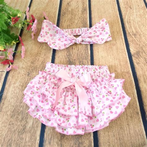 New Baby Ruffle Bloomers Fashion Print Pp Pants Kids Girl Lovely Short