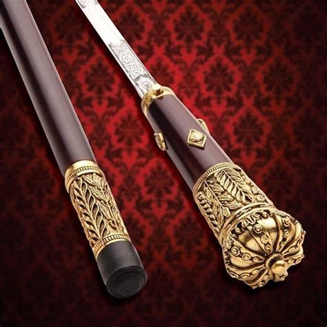 On Her Majestys Service Sword Cane Handmade Walking Sticks Cane