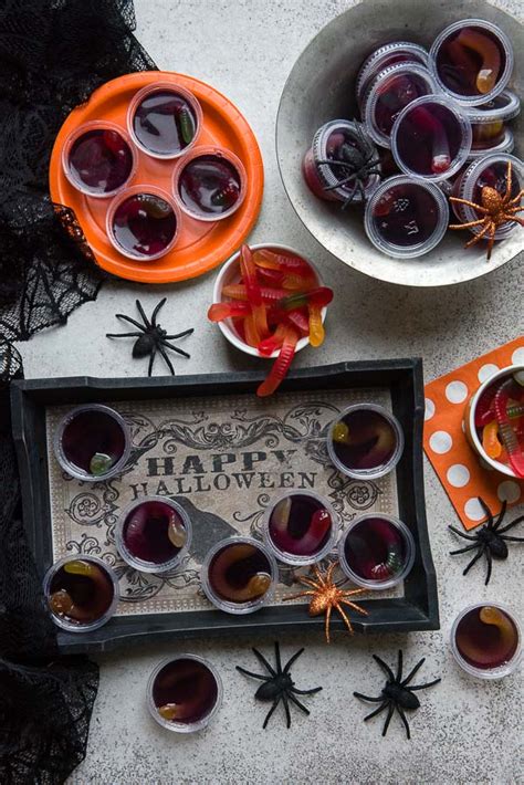 Squirm Jello Shots A Halloween Jello Shot Recipe