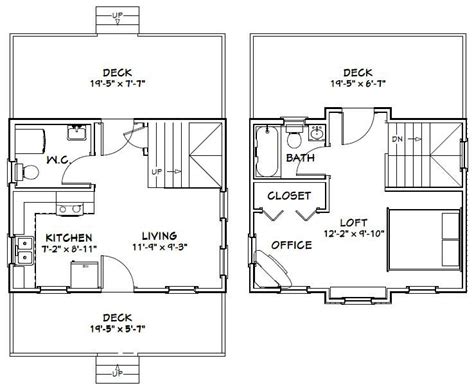 20x20 House Floor Plans Floorplansclick