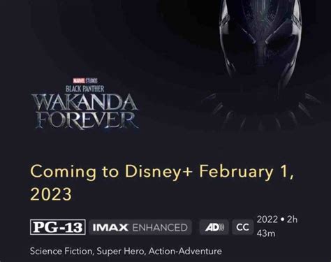 Disney Black Panther Wakanda Forever Checa Cuándo Llega A Disney