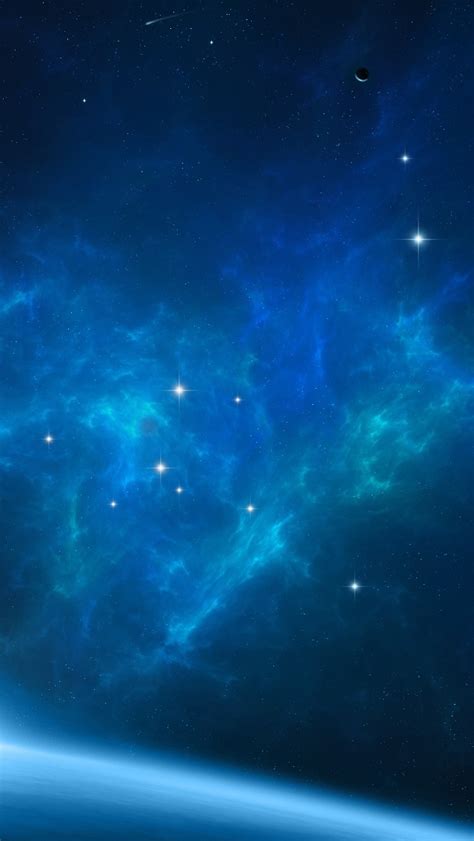 Blue Nebula Iphone Wallpapers Free Download