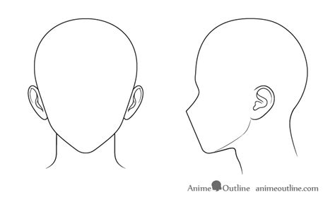 How To Draw Anime And Manga Male Head And Face Animeoutline Male