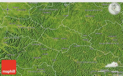 Satellite 3d Map Of Wolfe County