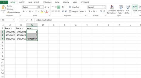 How To Calculate Years Between Two Dates In Excel Basic Excel Tutorial