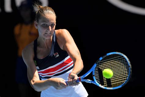 Monday's order of play and match points. Karolina Pliskova - Australian Open 01/16/2018