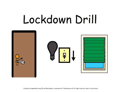 Lockdown Drill Visuals For Students With Special Needs Classful