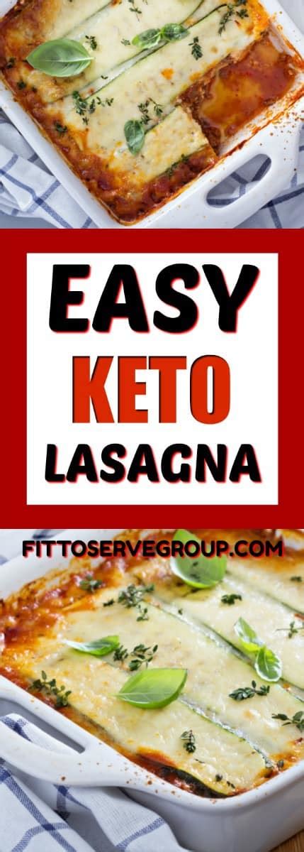 Easy Keto Lasagna Zucchini Lasagna Fittoserve Group