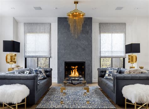 In the living room, she added a paola navone sofa and a slipper chair by paul marra design to play off the extravagant fireplace. 20+ Beautiful Living Rooms With Fireplaces