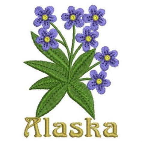Alaska State Flower Machine Embroidery Design Embroidery Library At