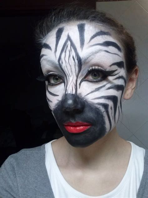 Zebra Makeup Makeup Face Charts Animal Makeup Face Makeup Tutorial