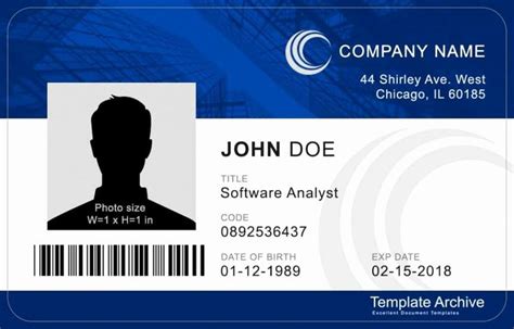 Simply navigate to members > card and click start creating card. Free Printable Id Card Template Unique Ms Word Id Badge ...