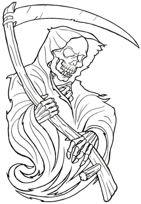 Grim Reaper Tattoo Picture At Tattoo Stencil