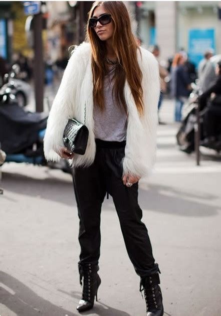 Lovely Girl Like To Many Things Like Fashion Fur Coatbeautiful Shoes