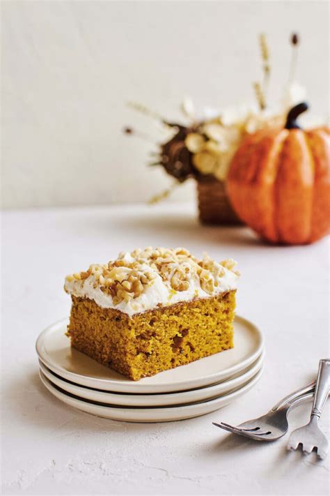 Pumpkin Walnut Cake With Cream Cheese Frosting Kendellkreations