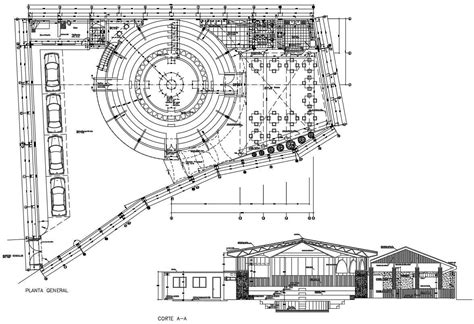Autocad Drawing Of An Art Gallery Cadbull