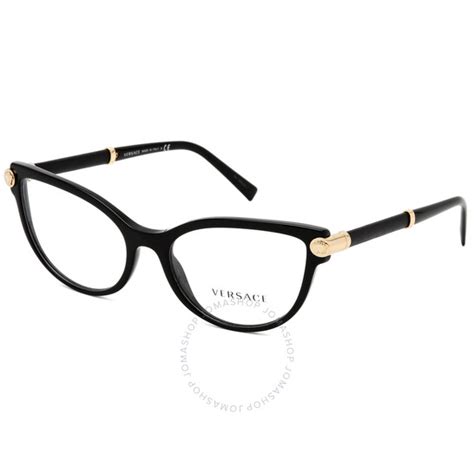 versace clear demo cat eye ladies eyeglasses 0ve3270q gb1 54 0ve3270q