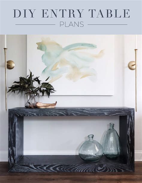 Build Your Own Entry Table Using These Premium Printable Plans Diy