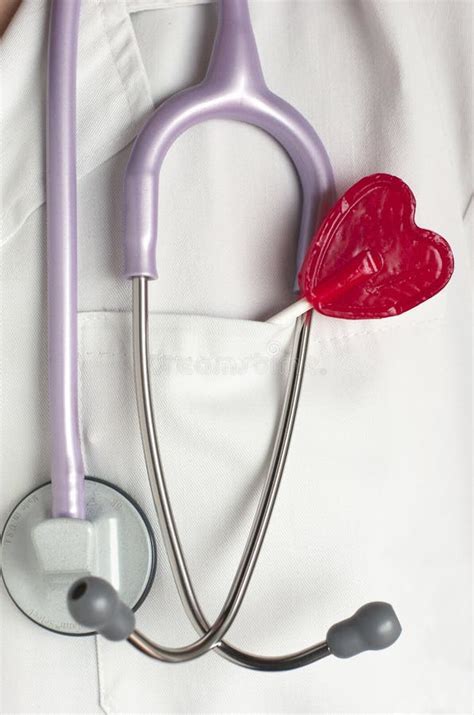 Doctor Heart Shaped Lollipop Stethoscope Stock Image Image Of Used