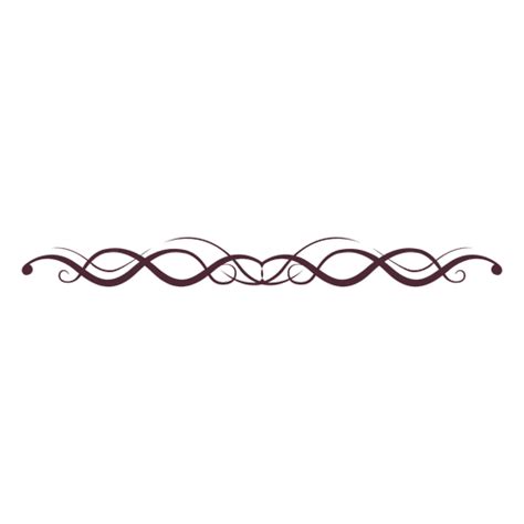 Curly Lines Divider Transparent Png And Svg Vector File
