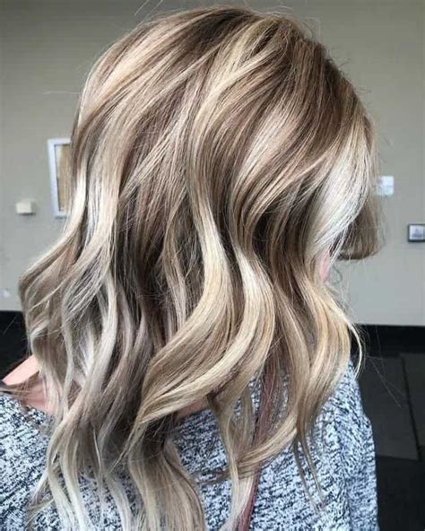 Top Image Medium Length Brown Hair With Blonde Highlights