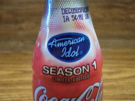 american idol season 1 limited edition december 05 1 8 oz coke bottle ebay