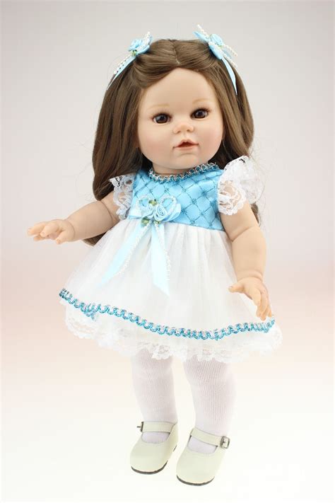 40cm Silicone Newborn Baby Doll Vinyl Baby Home Doll American Girls